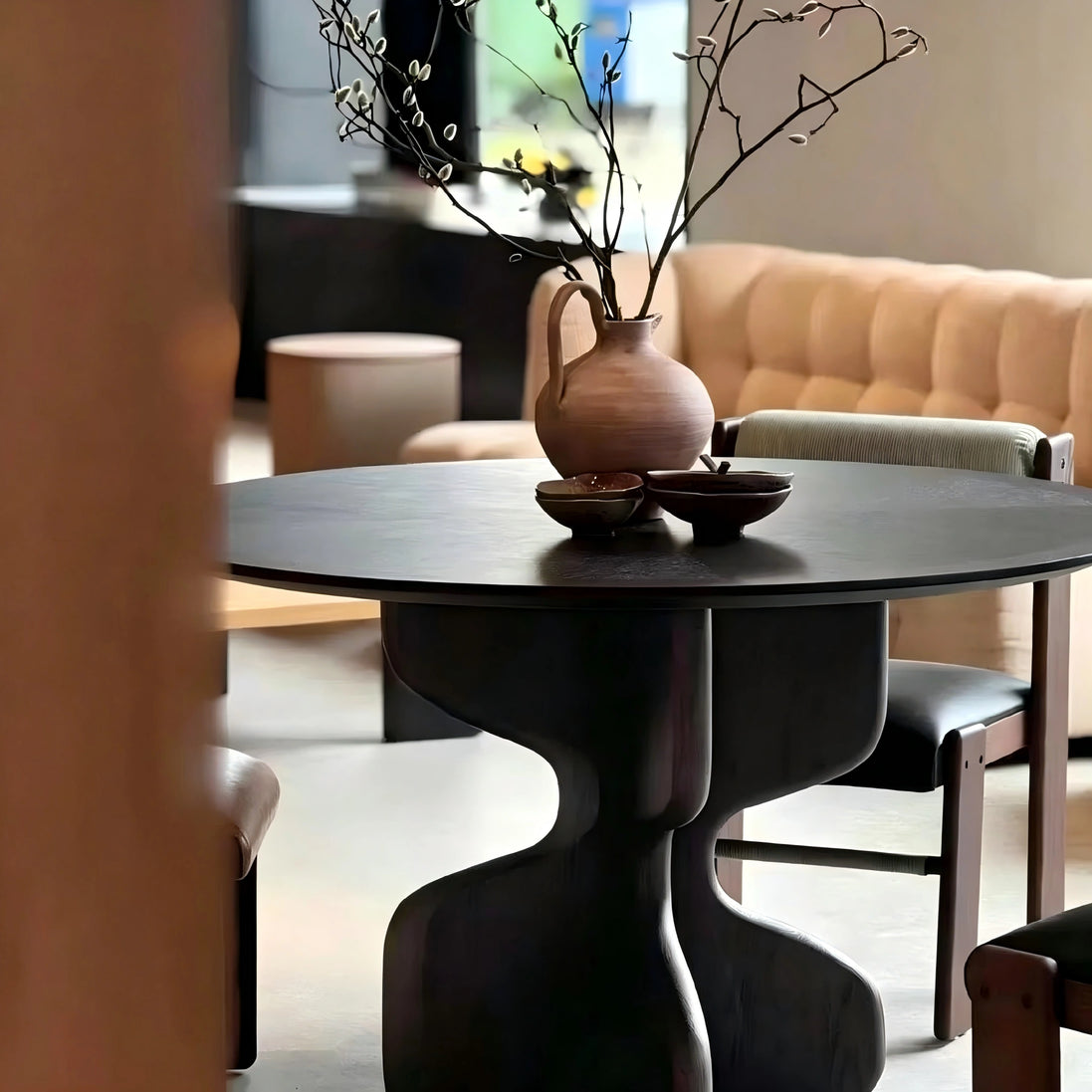 Puwabi T739 Round Cross-Base Contract Dining Table | Contract MOQ 2