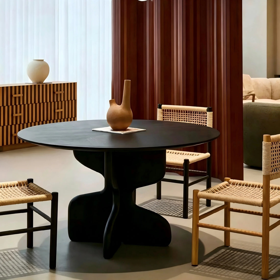 Puwabi T739 Round Cross-Base Contract Dining Table | Contract MOQ 2