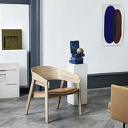 Puwabi X3108 Solid Oak Minimalist Lounge Chair | Contract MOQ 50