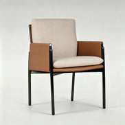 Puwabi X3166 Mixed-Material Stainless Steel Contract Armchair | Contract MOQ 50