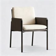 Puwabi X3166 Mixed-Material Stainless Steel Contract Armchair | Contract MOQ 50