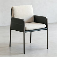 Puwabi X3166 Mixed-Material Stainless Steel Contract Armchair | Contract MOQ 50