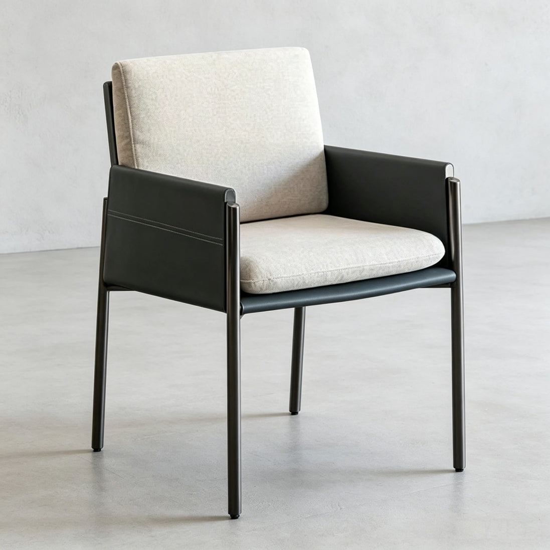 Puwabi X3166 Mixed-Material Stainless Steel Contract Armchair | Contract MOQ 50