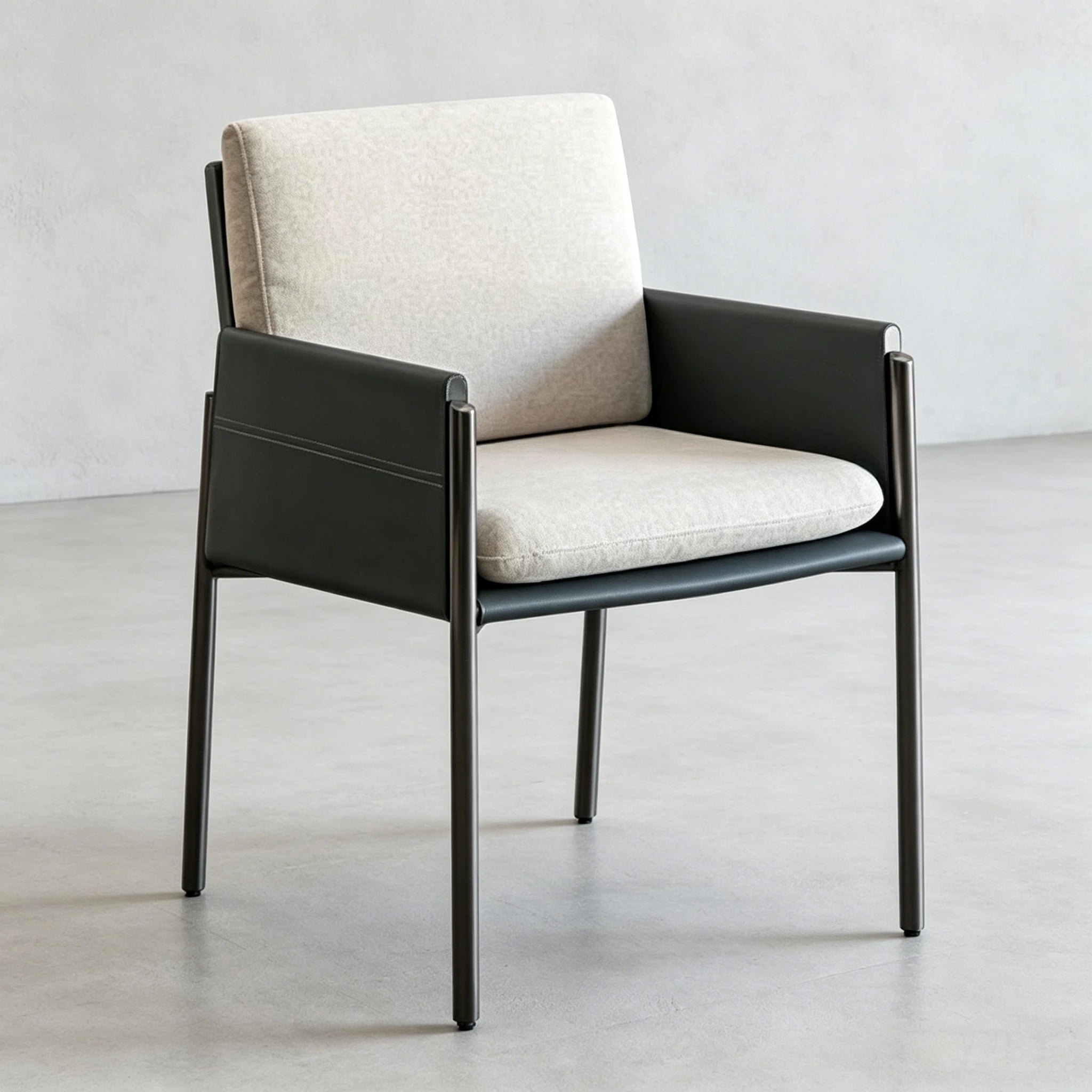 Puwabi X3166 Mixed-Material Stainless Steel Contract Armchair | Contract MOQ 50