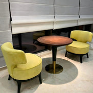 Puwabi X4113 Pedestal Commercial Coffee Table | Contract Hospitality Furniture MOQ 10