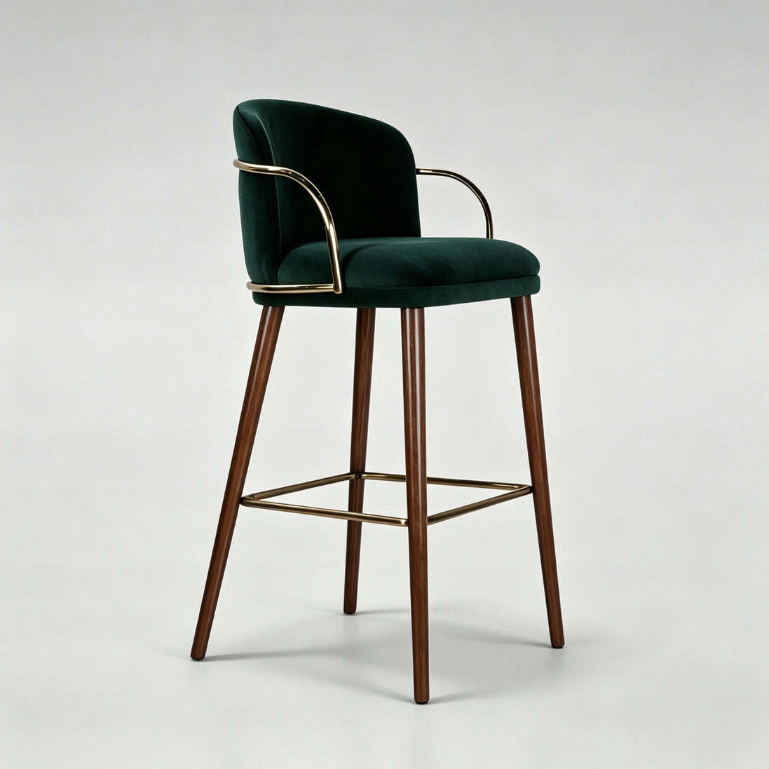 Puwabi X5017 Solid Oak Upholstered Contract Bar Stool | Contract MOQ 50