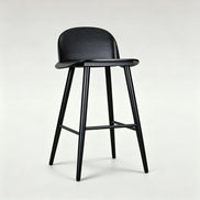 Puwabi X5078 Solid Ash Minimalist Contract Bar Stool | Contract MOQ 50