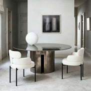 Puwabi X6124 Segmented Upholstered Metal Contract Dining Armchair | Contract MOQ 50
