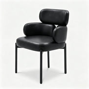 Puwabi X6124 Segmented Upholstered Metal Contract Dining Armchair | Contract MOQ 50
