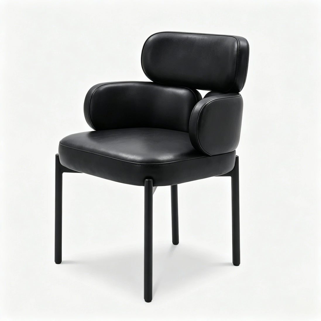 Puwabi X6124 Segmented Upholstered Metal Contract Dining Armchair | Contract MOQ 50