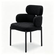 Puwabi X6124 Segmented Upholstered Metal Contract Dining Armchair | Contract MOQ 50
