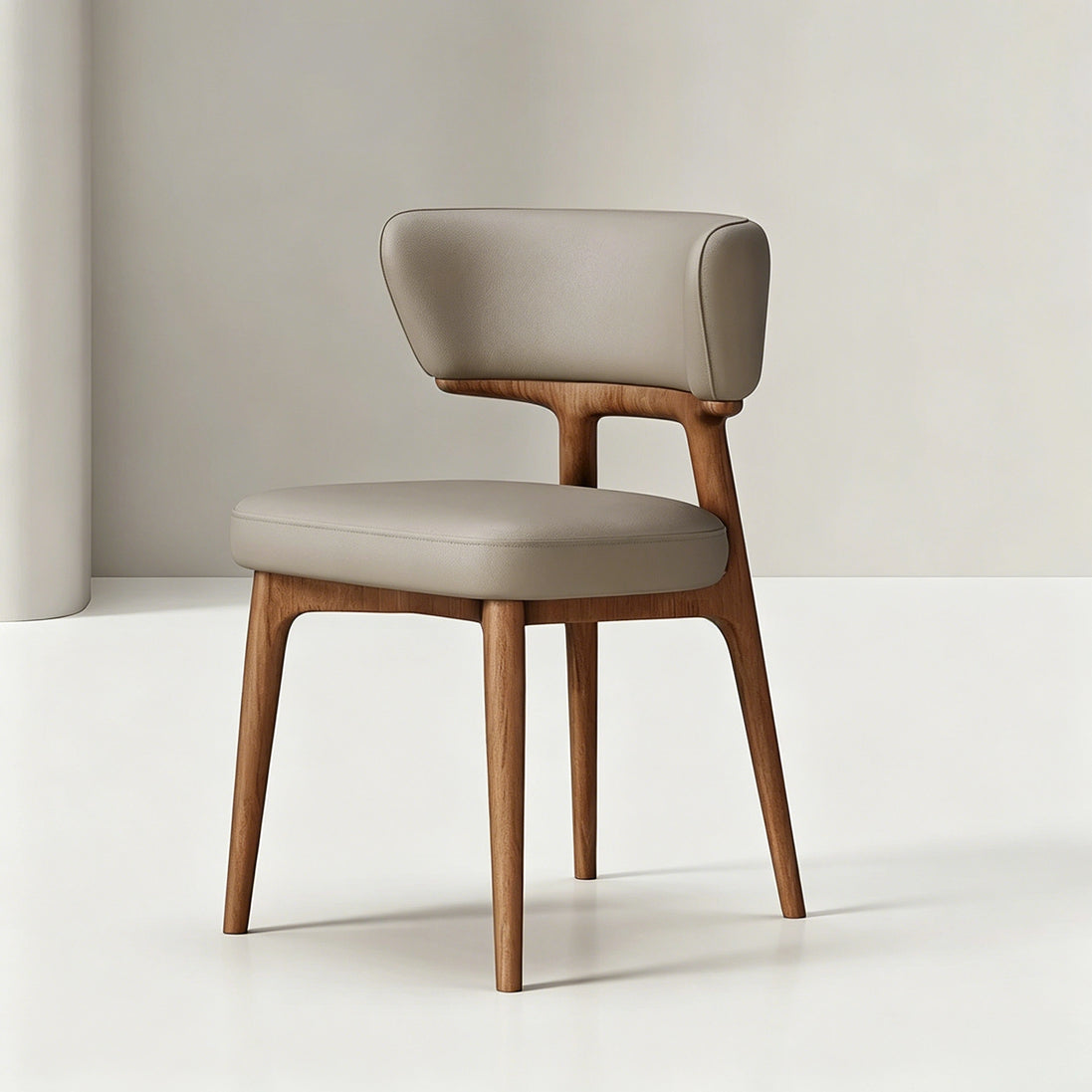 Puwabi X6161 Solid Ash Floating-Back Contract Dining Chair | Contract MOQ 50