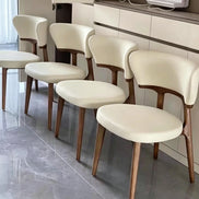 Puwabi X6161 Solid Ash Floating-Back Contract Dining Chair | Contract MOQ 50