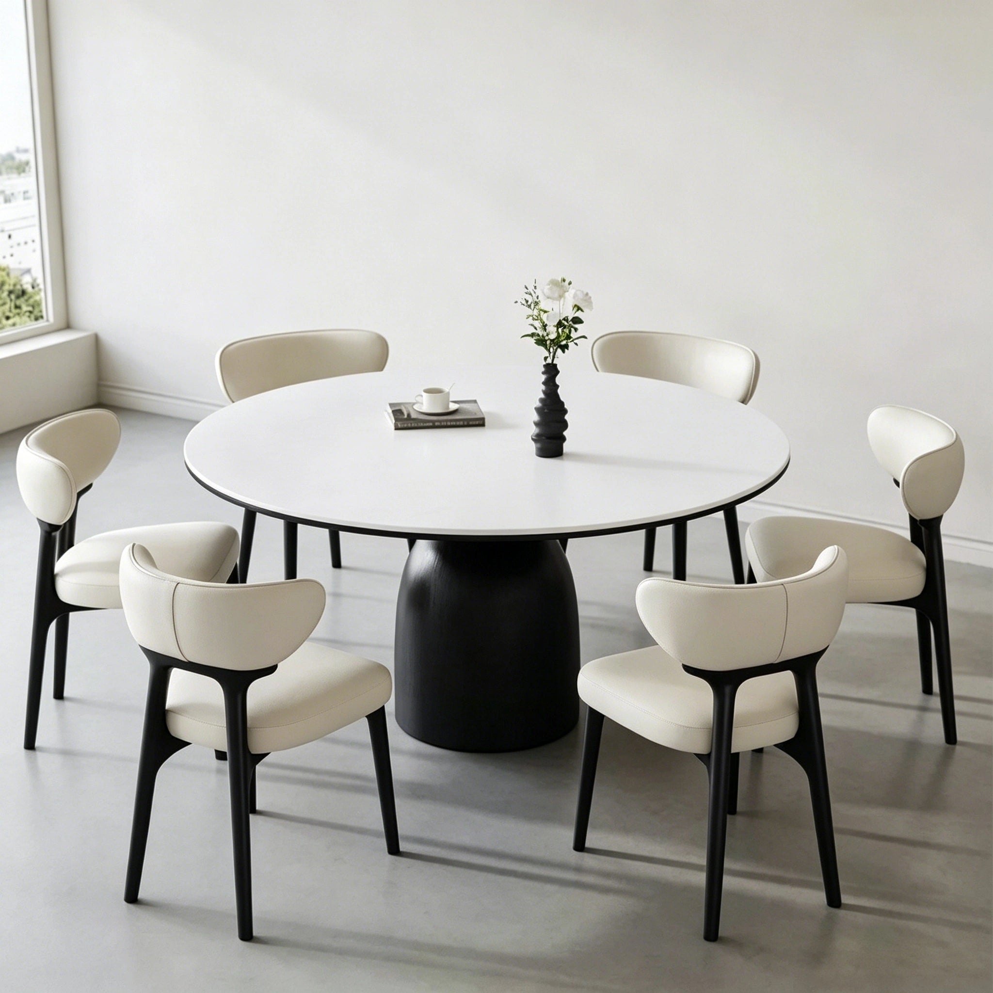 Puwabi X6161 Solid Ash Floating-Back Contract Dining Chair | Contract MOQ 50
