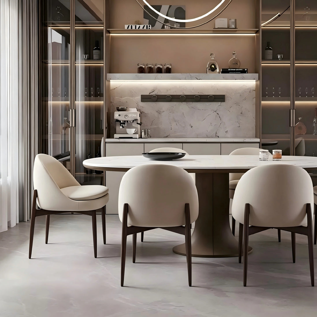 Puwabi X6170 Ash Wood Upholstered Contract Dining Chair | Contract MOQ 50