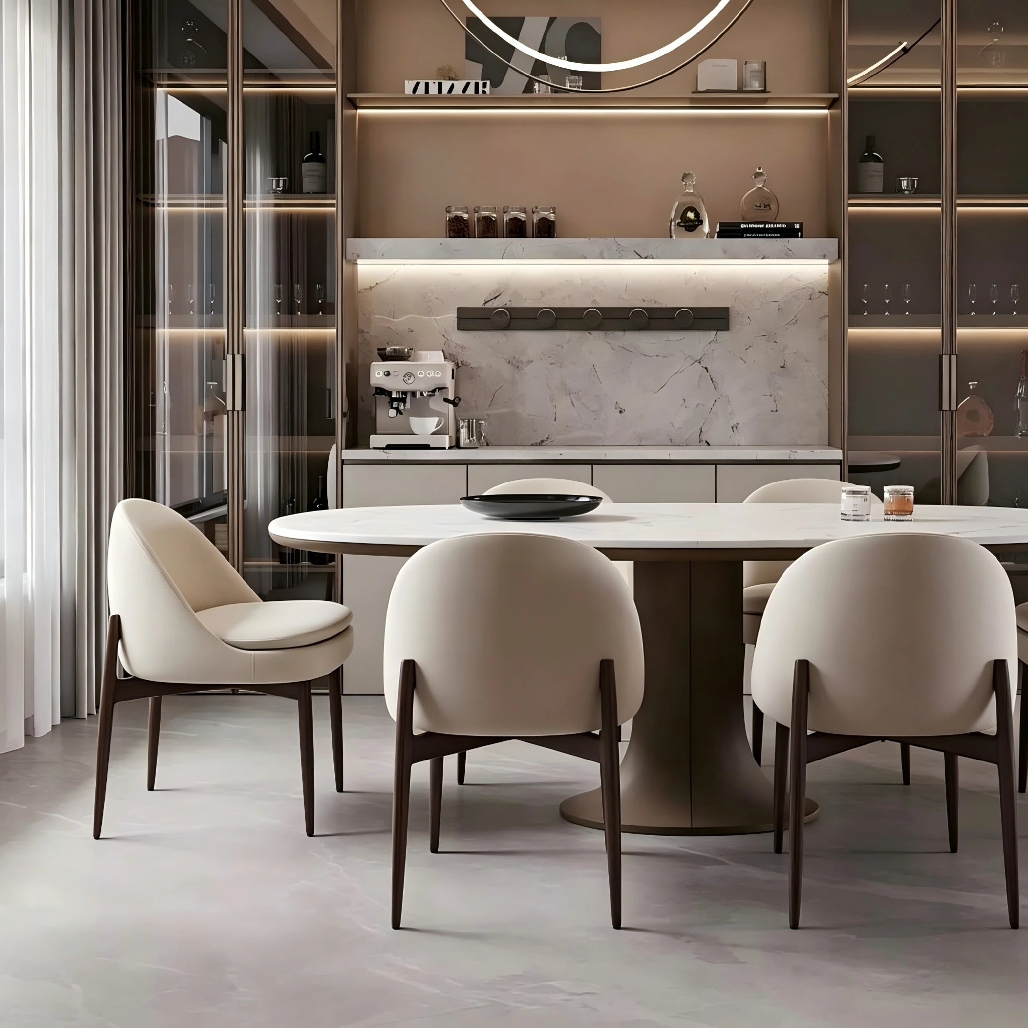 Puwabi X6170 Ash Wood Upholstered Contract Dining Chair | Contract MOQ 50