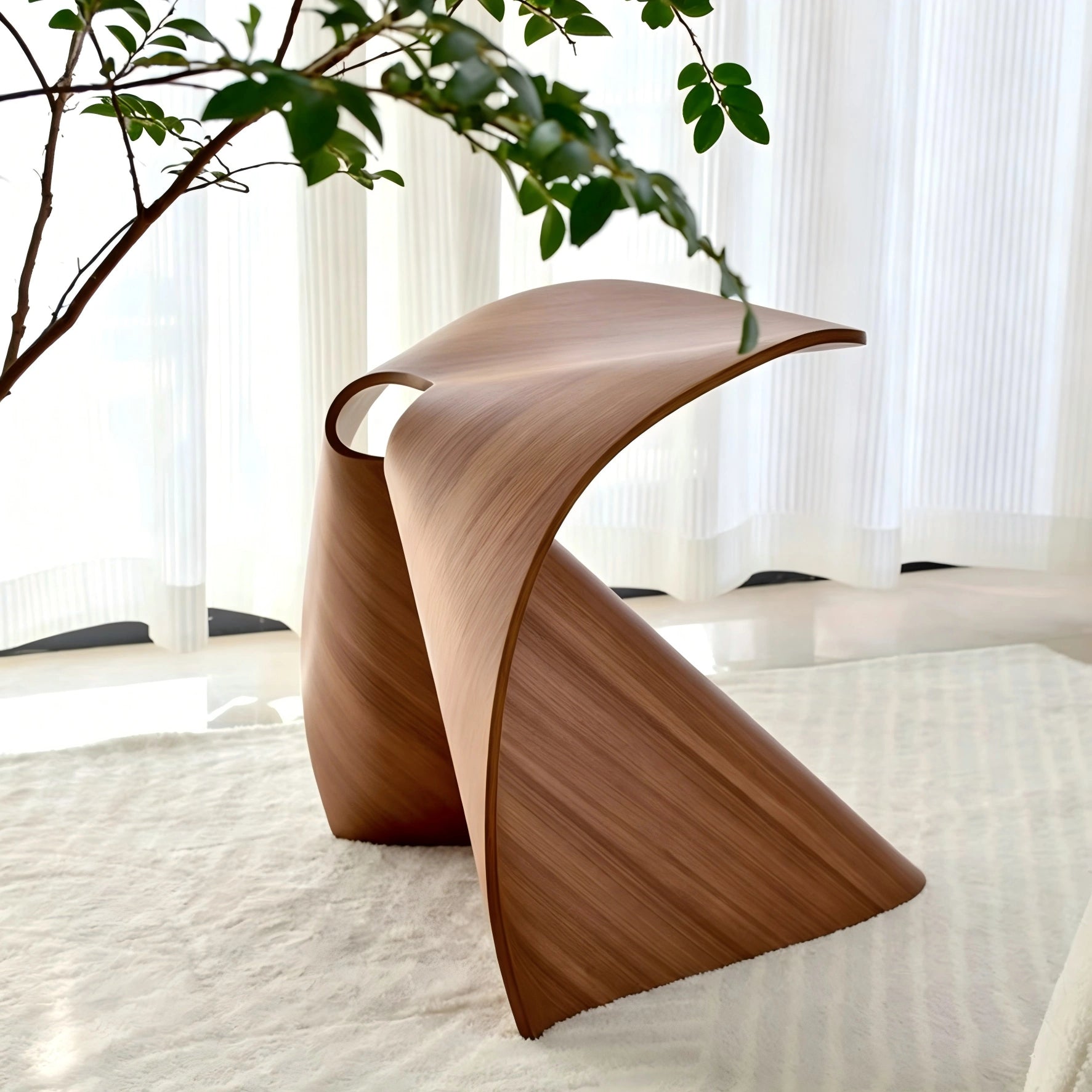 Puwabi X6189 Sculptural Bentwood Dining Chair | Contract Seating MOQ 50