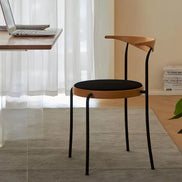 Puwabi X6237 Minimalist Floating Crescent Metal Dining Chair | Contract Furniture MOQ 50