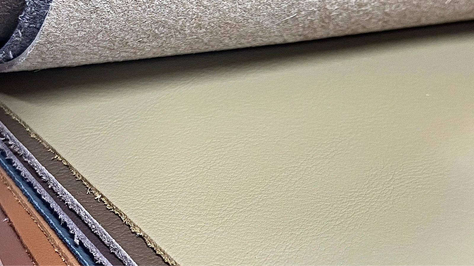 Close-up of textured fabric swatches in various colors