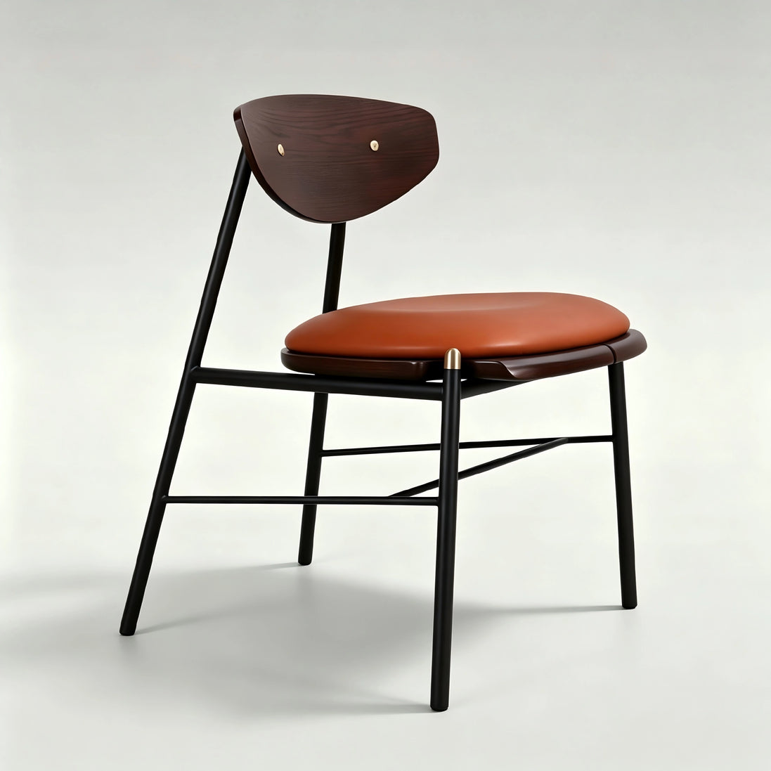 Puwabi X3041 Compass-Leg Contract Dining Chair with wooden legs and upholstered seat, ideal for commercial dining spaces