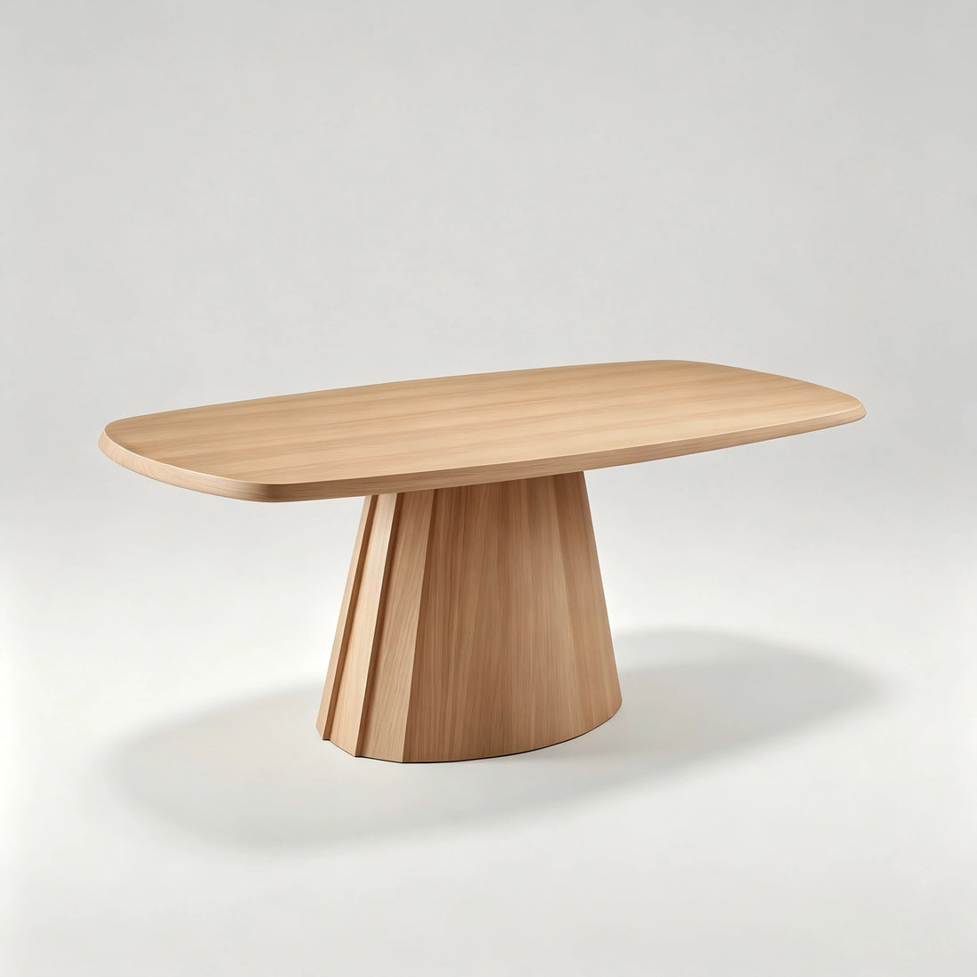 Puwabi T730 Oval Solid Ash Contract Dining Table | Contract MOQ 2