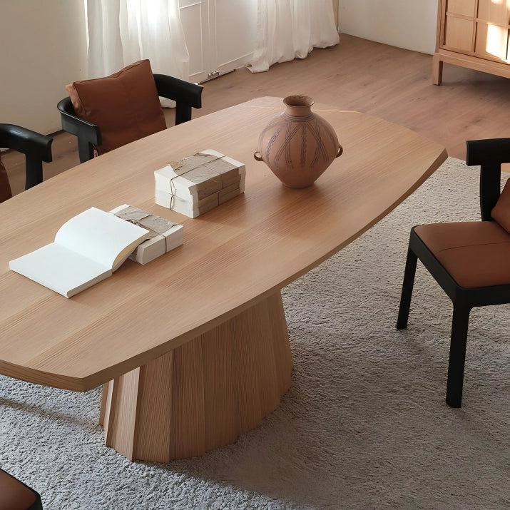 Puwabi T730 Oval Solid Ash Contract Dining Table | Contract MOQ 2