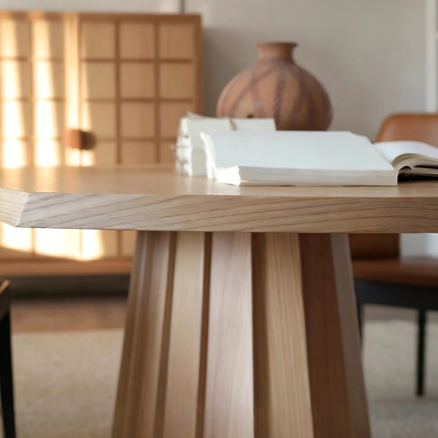 Puwabi T730 Oval Solid Ash Contract Dining Table | Contract MOQ 2