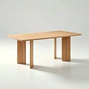 Puwabi T744 Geometric Pedestal Contract Dining Table | Contract MOQ 2
