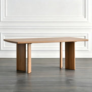 Puwabi T744 Geometric Pedestal Contract Dining Table | Contract MOQ 2