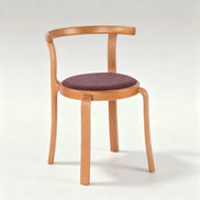 Puwabi X6226 continuous bentwood contract dining chair with sleek curved back and wooden finish, ideal for modern dining spaces
