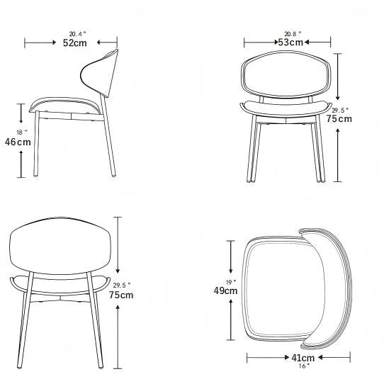 Puwabi X6202 walnut bentwood contract dining chair with curved backrest and wooden legs, designed for commercial dining spaces.