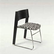Puwabi X6210 architectural dining chair with mixed-material design, modern style, and cushioned seat, suitable for contract dining spaces.