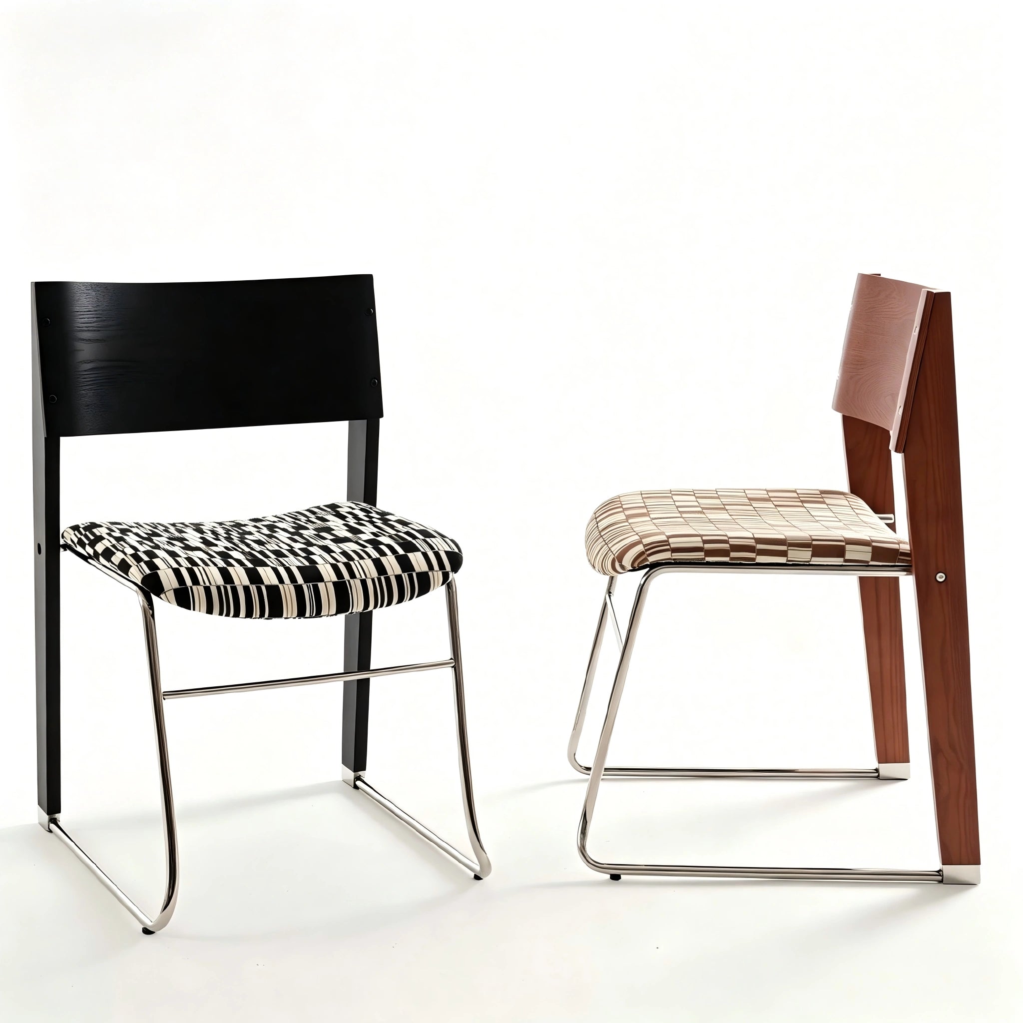 Puwabi X6210 architectural mixed-material dining chair with sleek design, showcasing a modern contract dining chair for commercial spaces