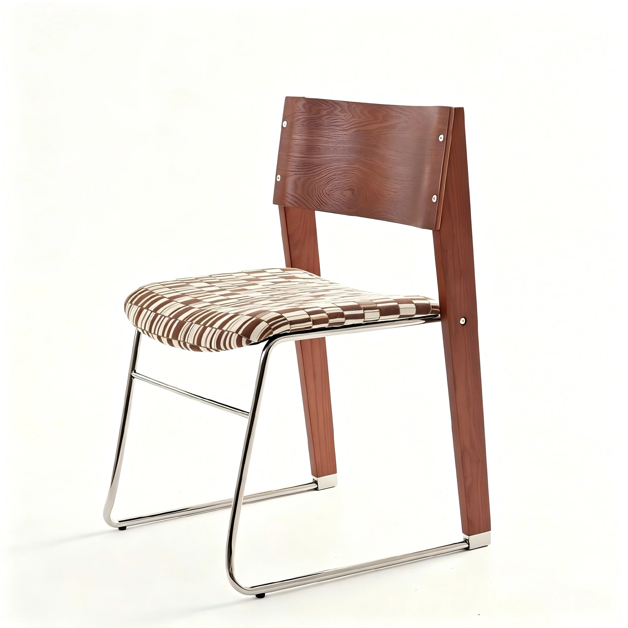 Puwabi X6210 architectural mixed-material dining chair with sleek design and sturdy frame, suitable for contract dining spaces.