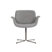 Puwabi X6049 sculptural leisure chair with modern design, featuring a sleek, curved wooden frame and comfortable seating.