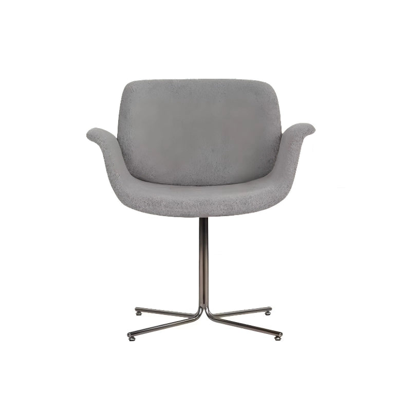 Puwabi X6049 sculptural leisure chair with modern design, featuring a sleek, curved wooden frame and comfortable seating.