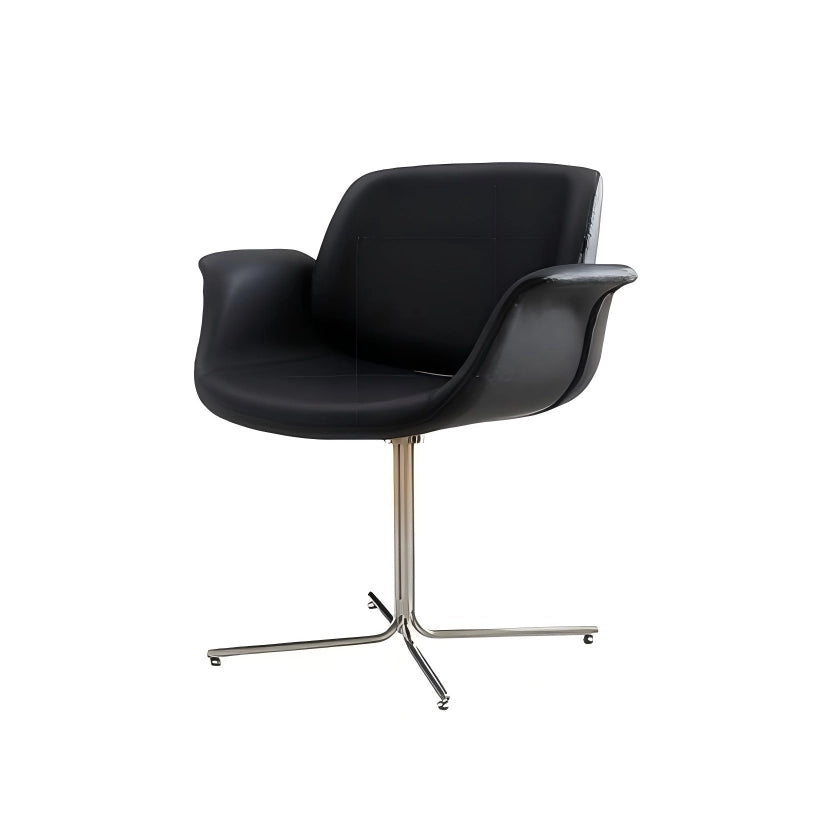 Puwabi X6049 sculptural leisure chair with modern design, smooth curved surface and sturdy structure, in a neutral color.