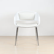 Puwabi X6057 mid-century bentwood dining chair with curved wooden back and seat, showcasing sleek design for modern dining spaces.