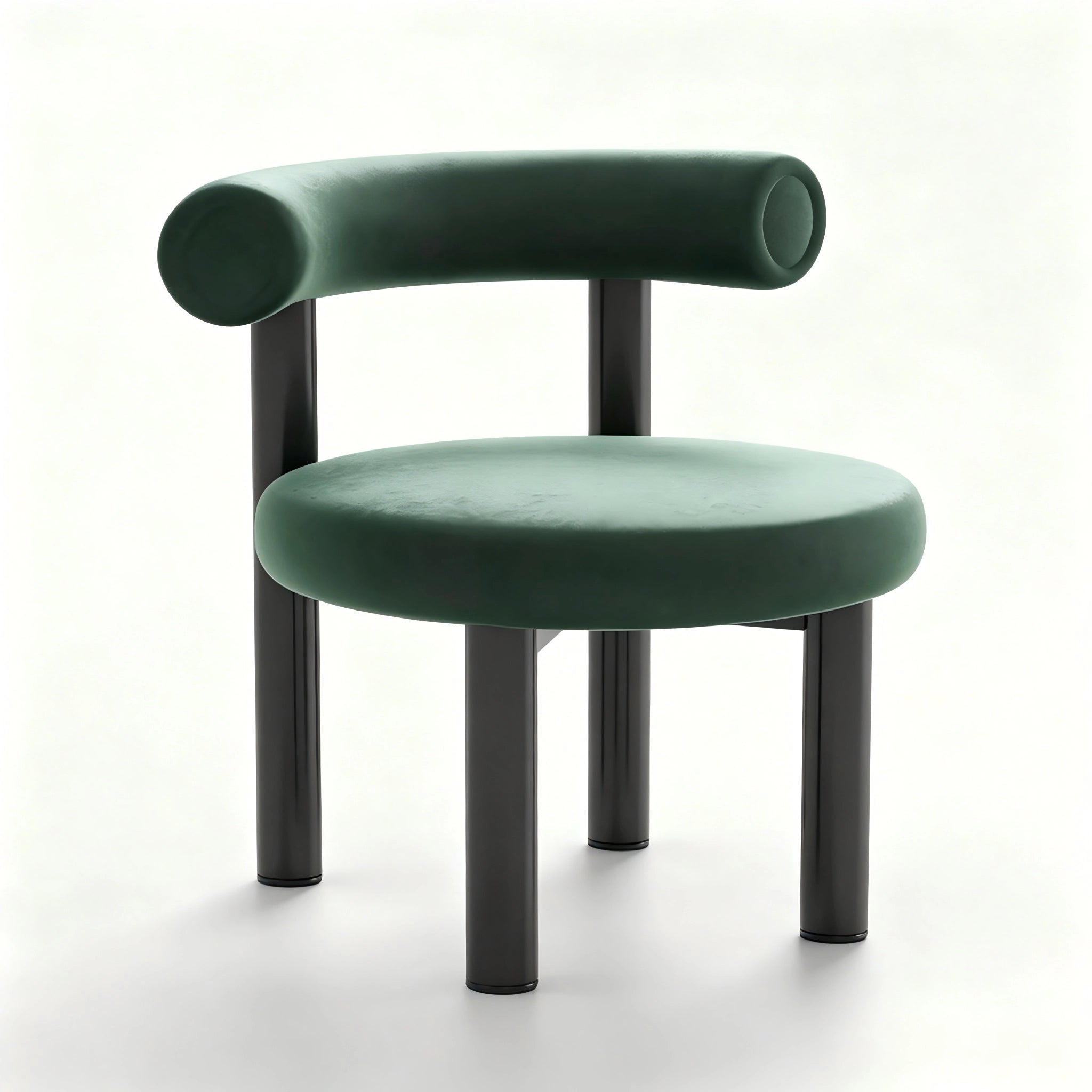 Puwabi X3157 geometric sculptural leisure chair with modern design and sleek shape, shown in a contemporary setting.