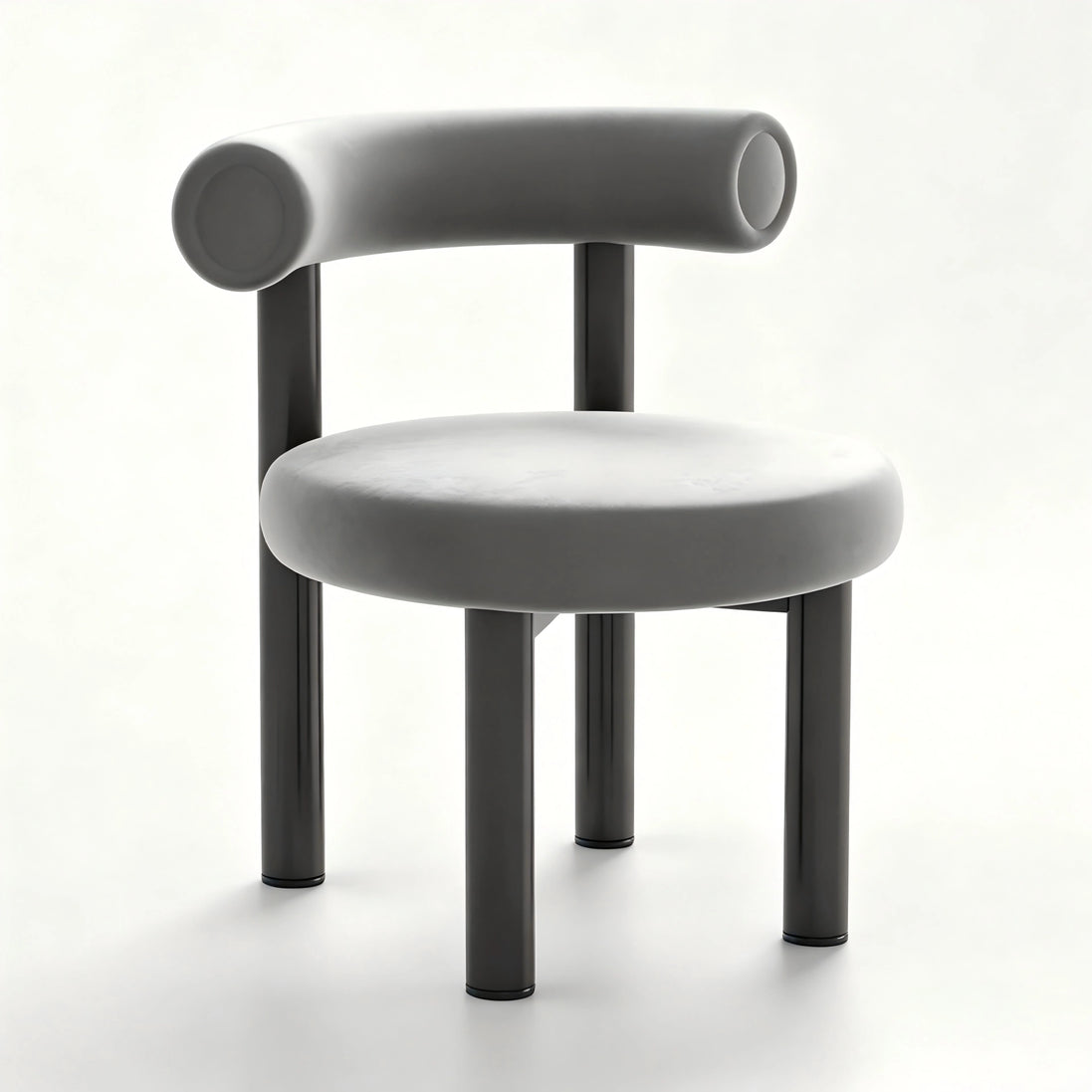 Puwabi X3157 geometric sculptural leisure chair with modern design and smooth surface, ideal for contemporary interior spaces.