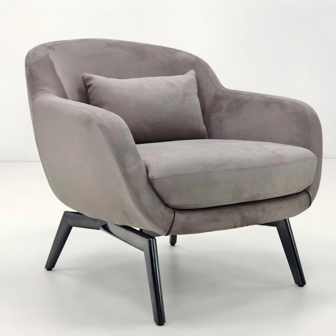 puwabi wholesale leisure chairs talian Minimalist Living Room Lazy Relax Leisure Chair White Velvet Fabric Lounge Sofa Chair Villa Hotel Single Accent Chair